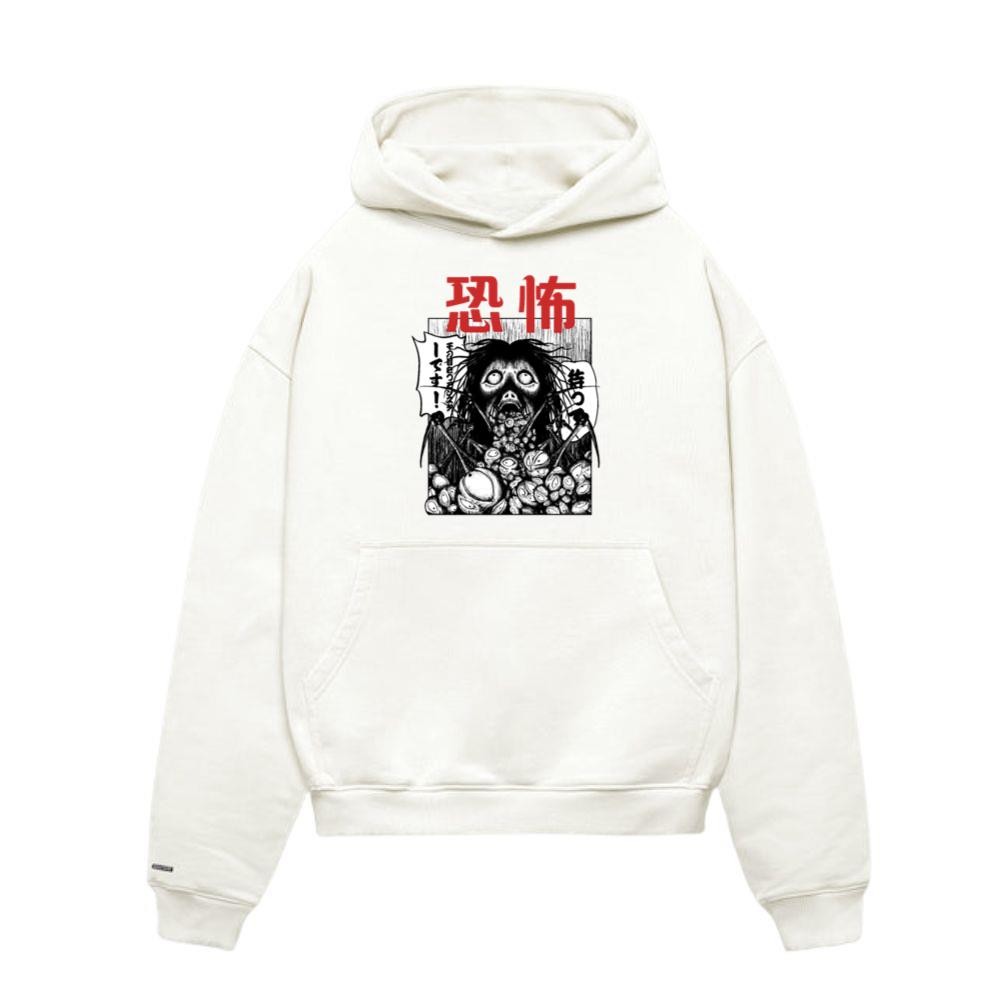 Anime Manga Graphic Top, Japanese Horror Art Hoodies