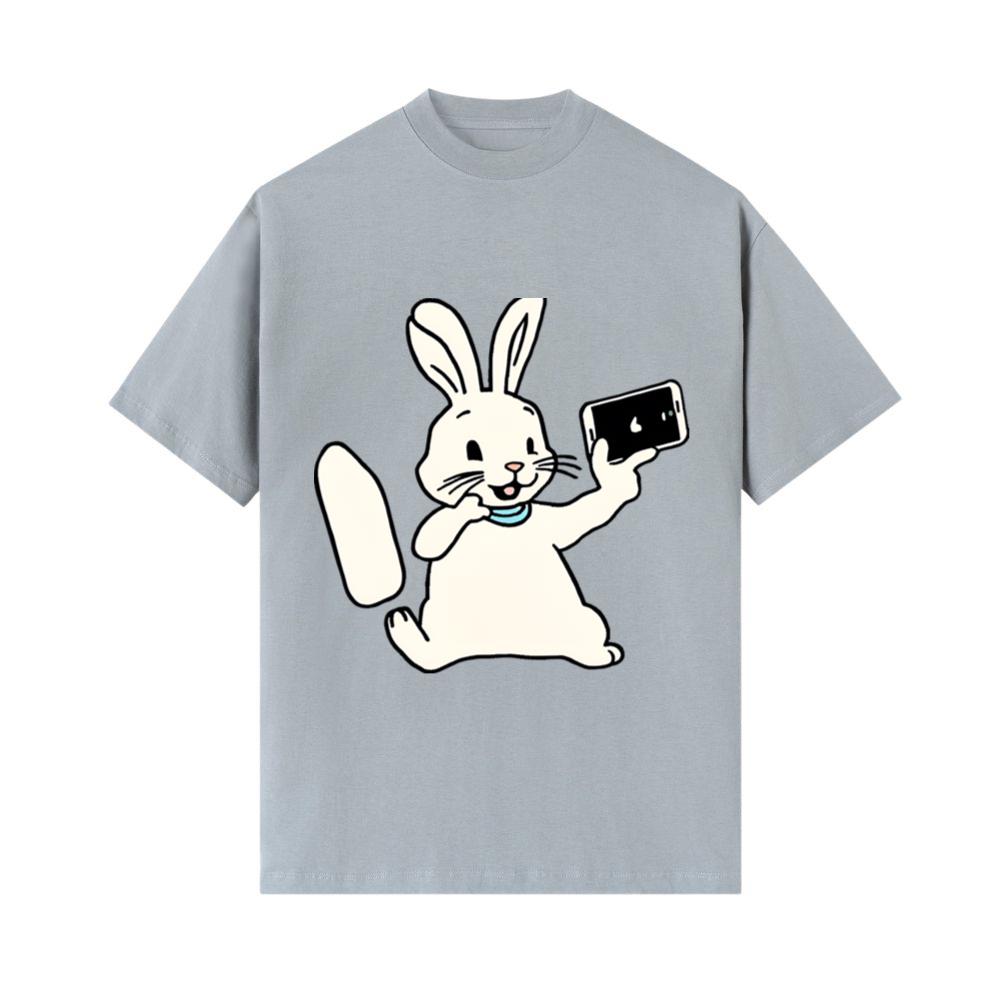 AnimeStyle Rabbit Taking a Selfie TShirts Shirtcount