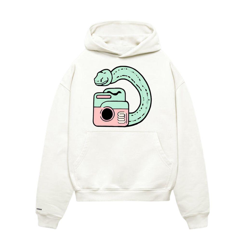 Anime-Style Snake Taking a Selfie Hoodie