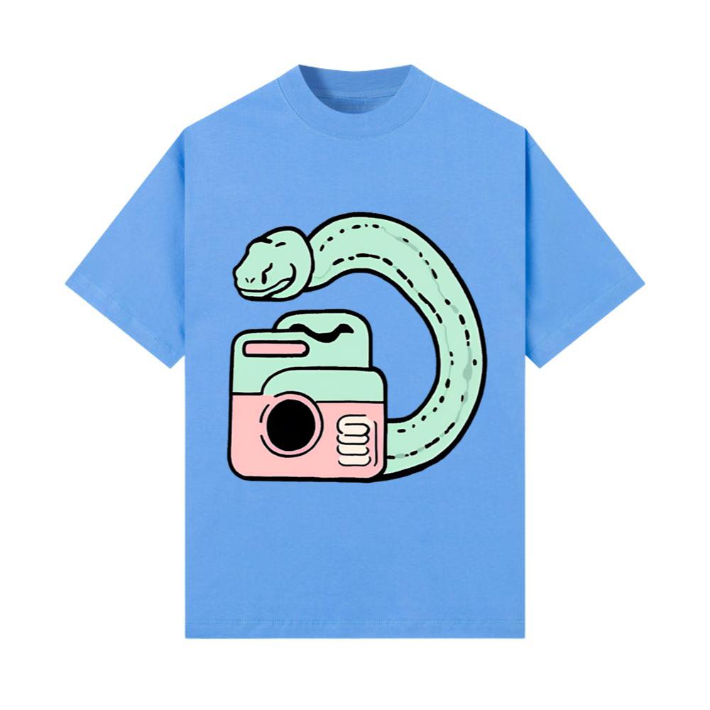 AnimeStyle Snake Taking a Selfie TShirts Shirtcount