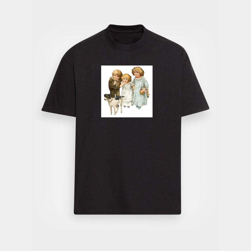 Antique Children with a Pet T-Shirts