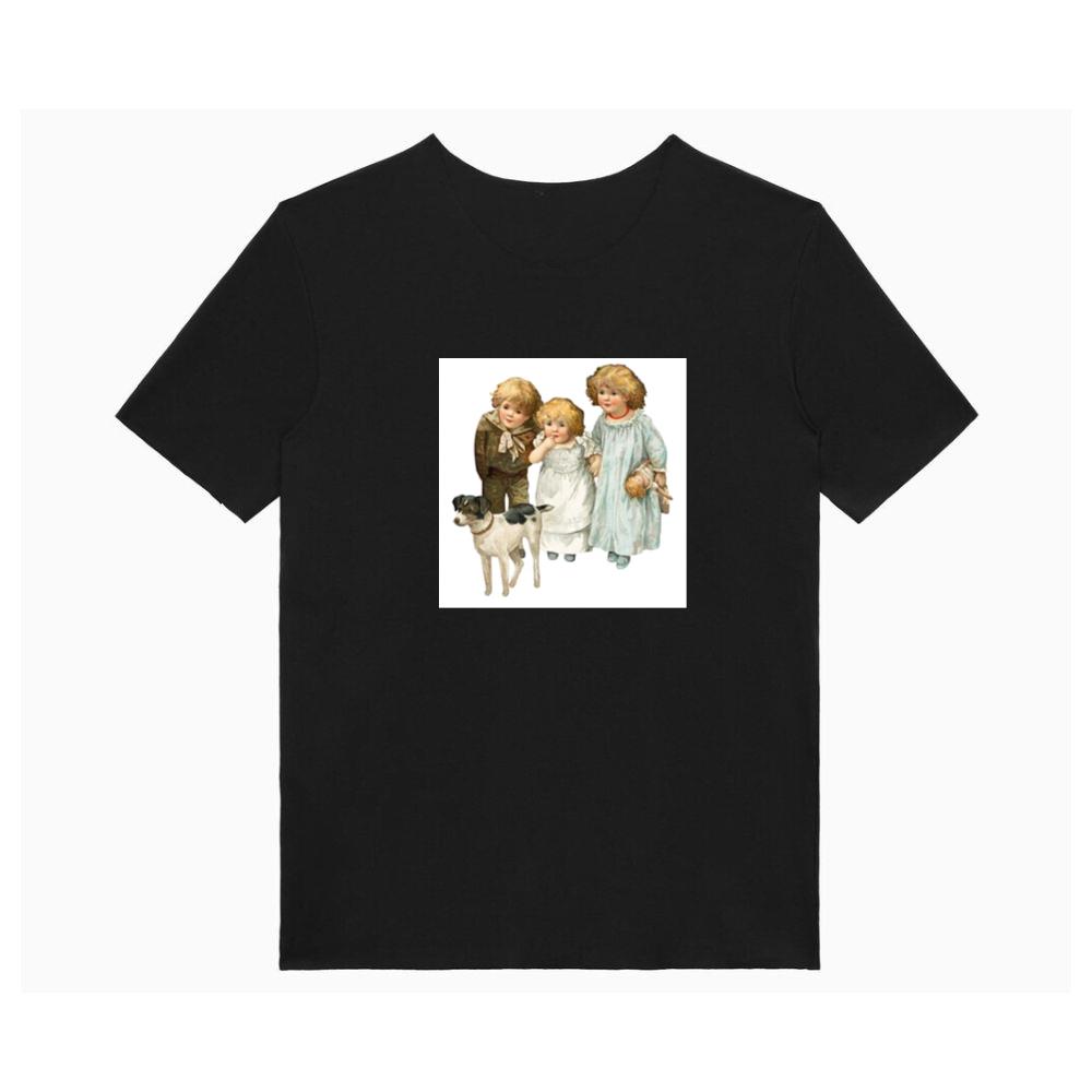 Antique Children with a Pet T-Shirts