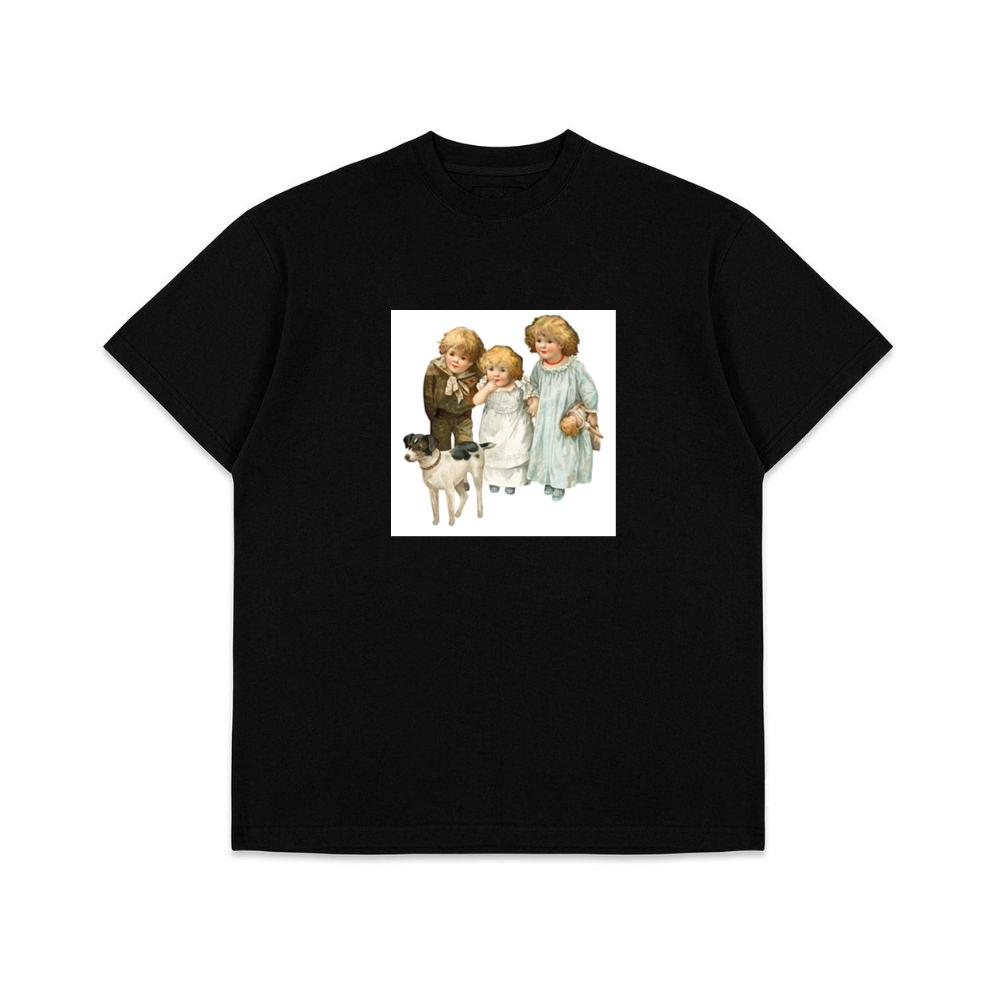 Antique Children with a Pet T-Shirts