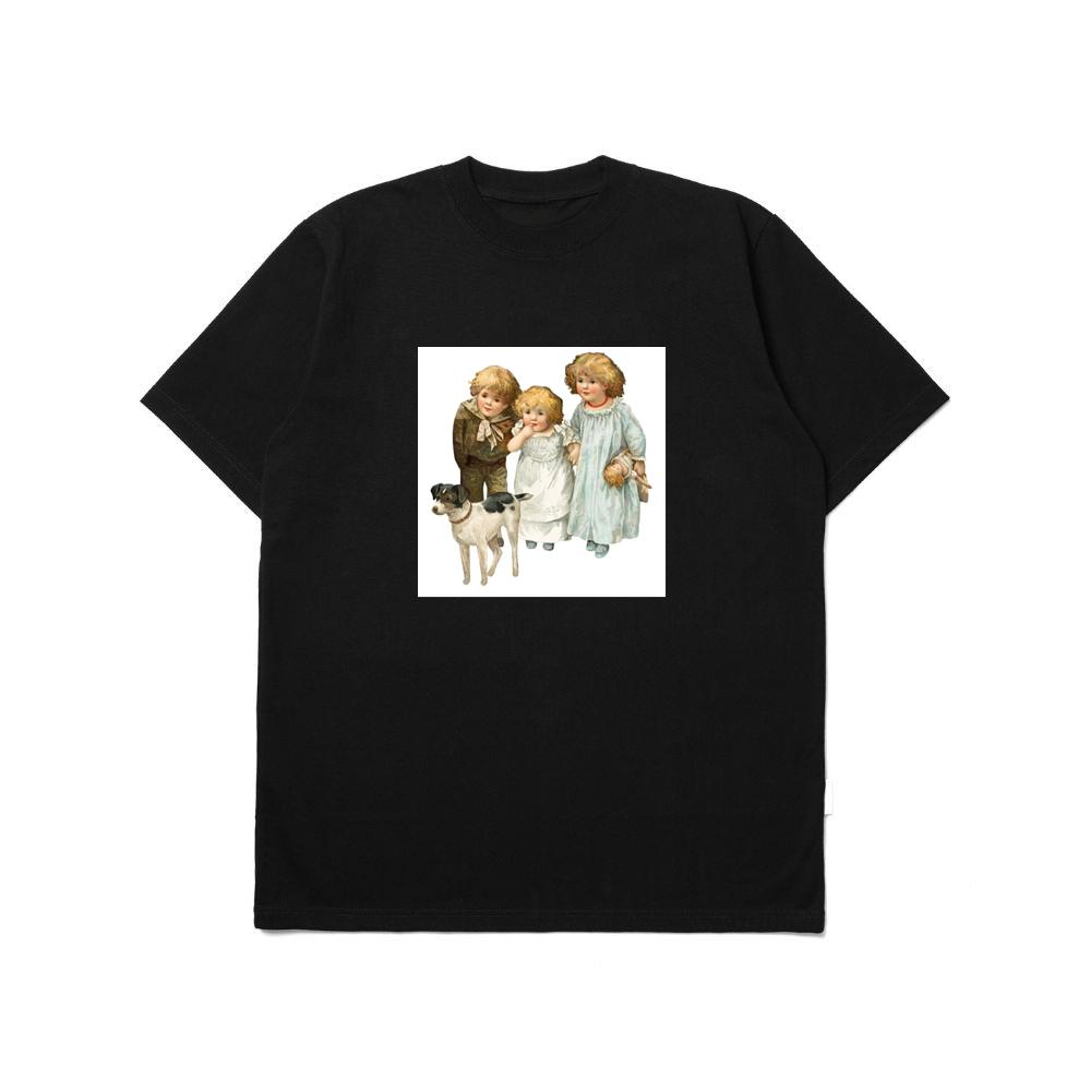 Antique Children with a Pet T-Shirts