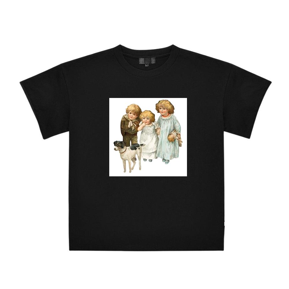 Antique Children with a Pet T-Shirts