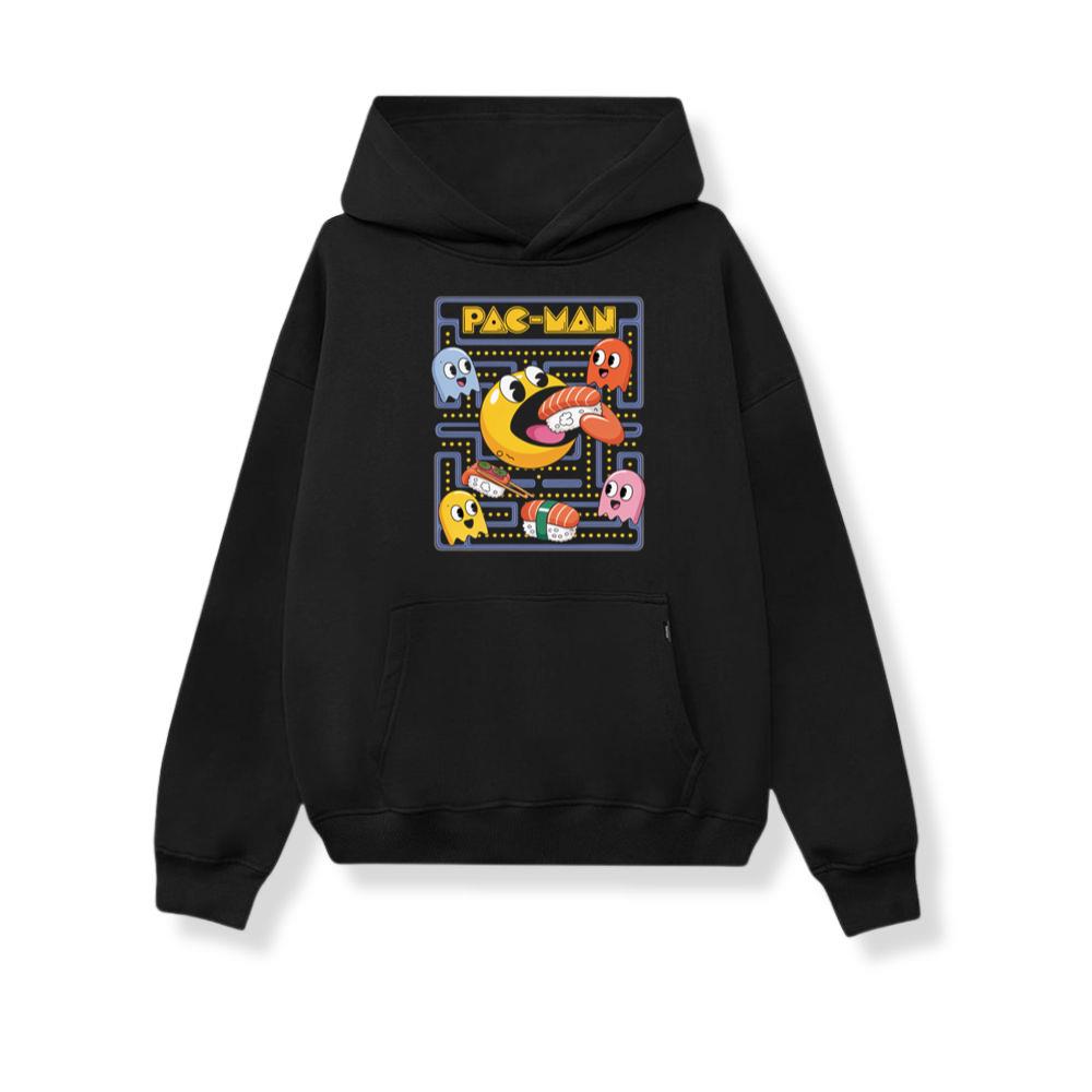 Arcade Game Retro Monster Cartoon Design Hoodie