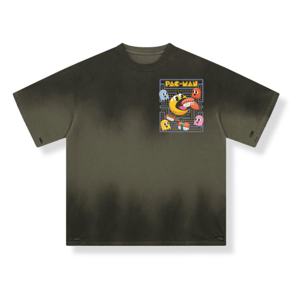 Arcade Game Retro Monster Cartoon Design T-Shirt - Image 3