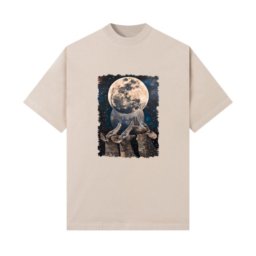 Armadillo Animal Howling Moon T-Shirts