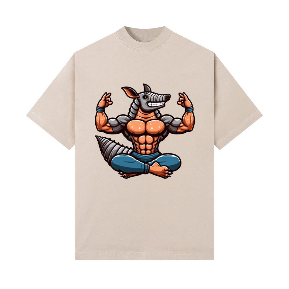 Armadillo Yoga Meditation Relaxation Animal Design T-Shirts