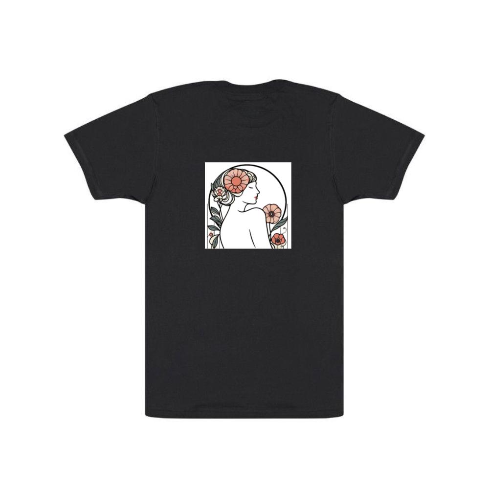 Art Nouveau Woman with Floral Adornments T-Shirts