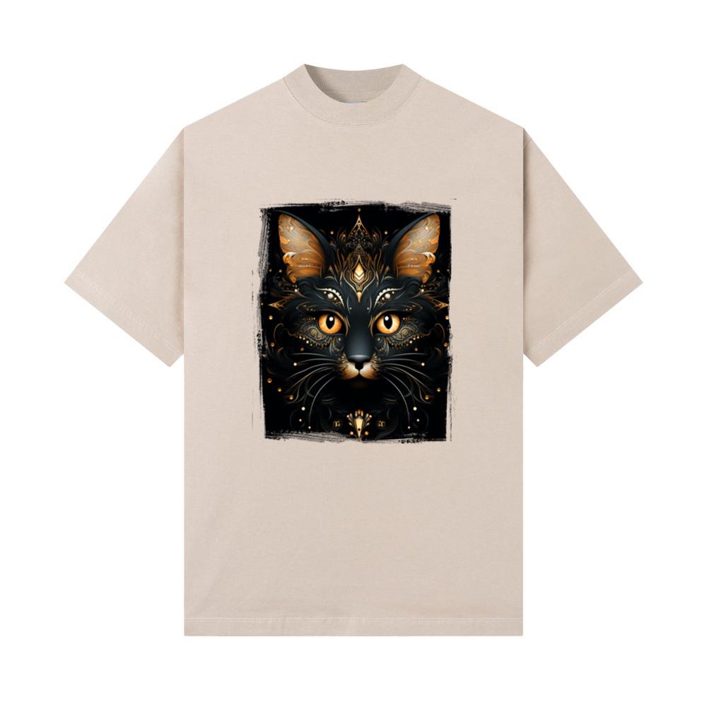 Artistic Feline Animal Art Floral Kitten T-Shirts