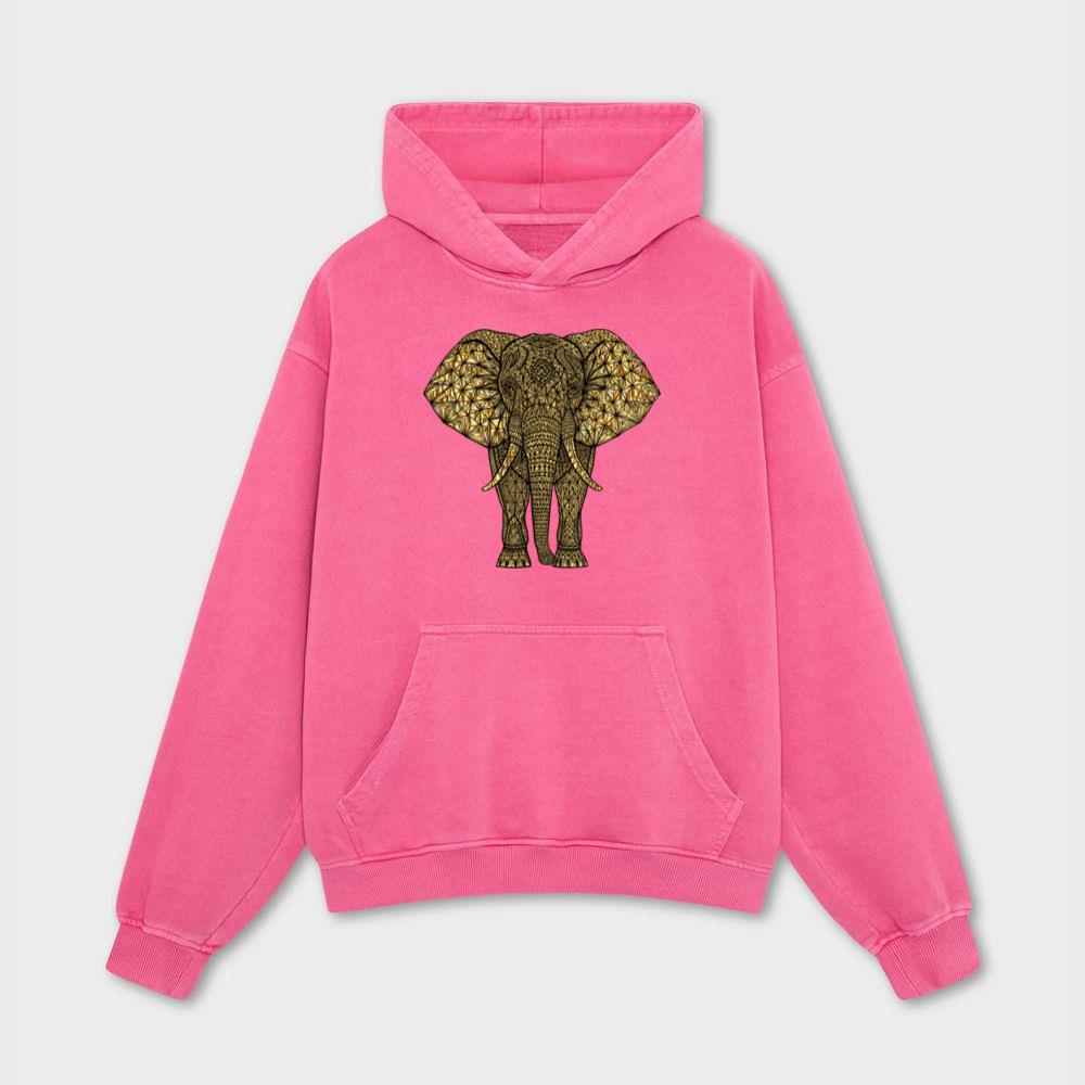 Artistic Gold Elephant Hoodies