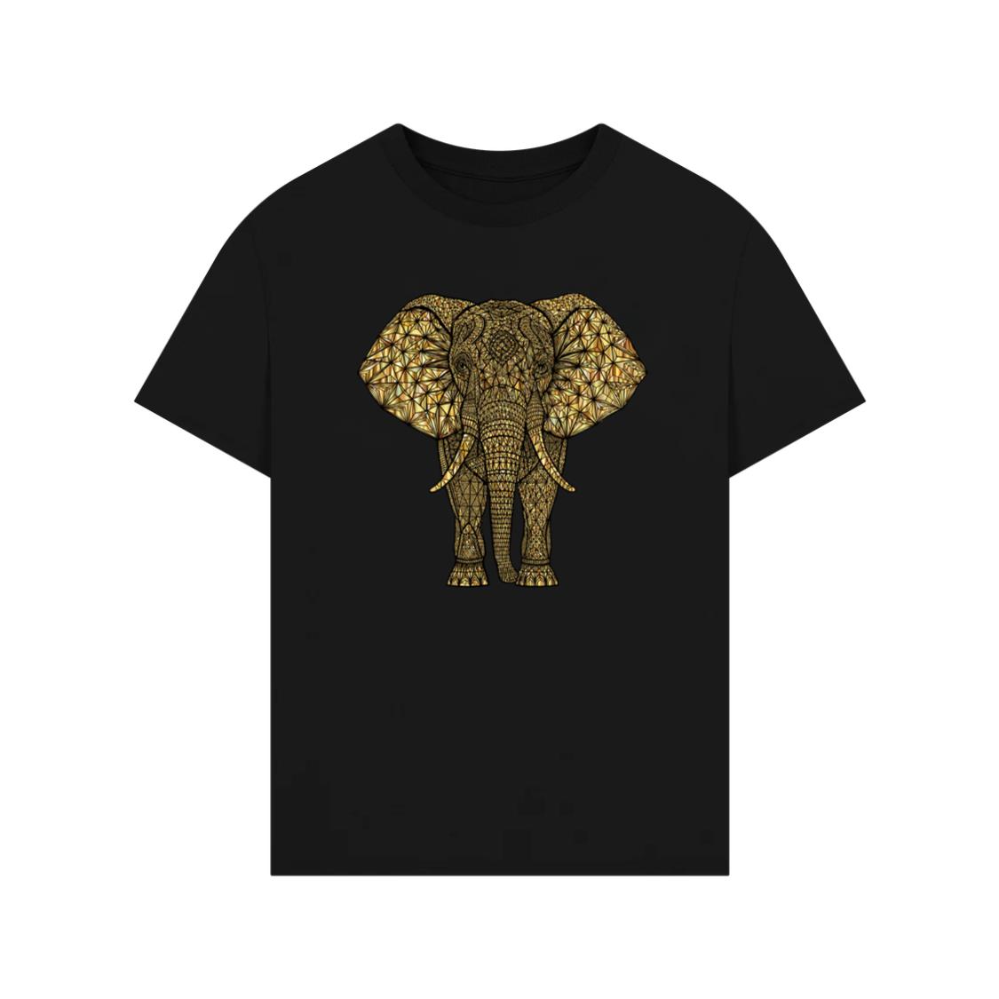 Artistic Gold Elephant T-Shirt