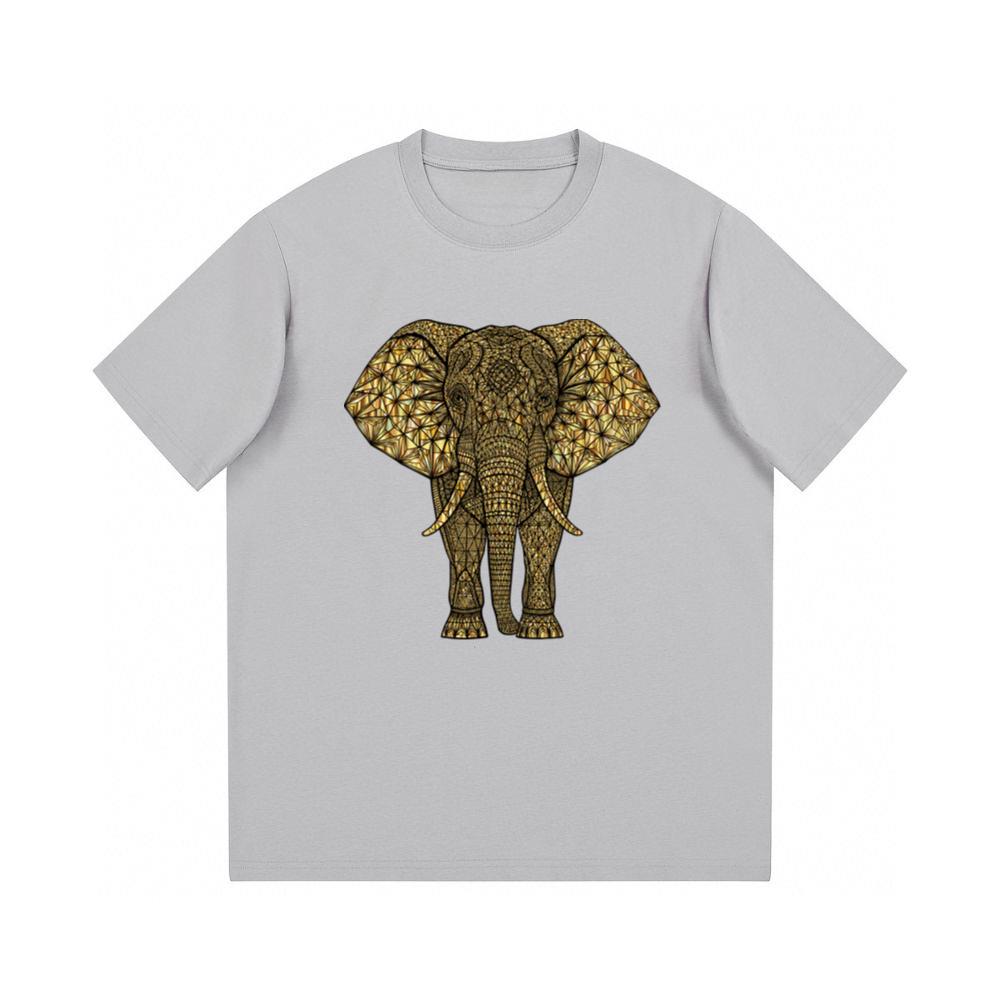 Artistic Gold Elephant TShirts Teeclips