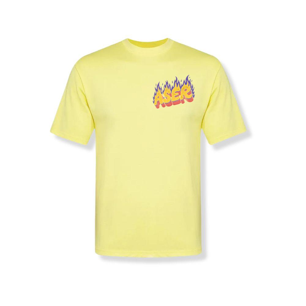 Aser Fire Retro Lettering Graphic T-Shirt
