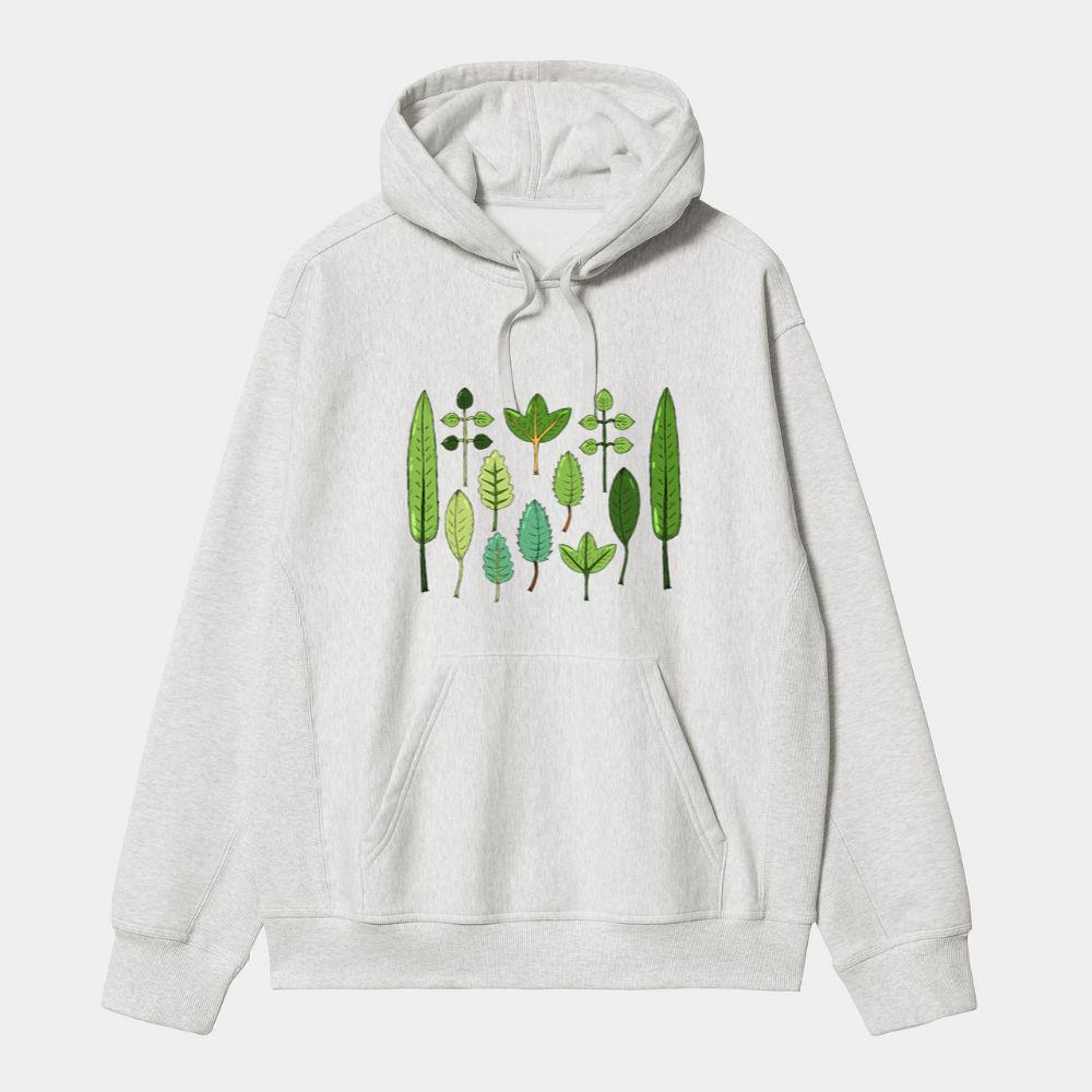 Assorted Green Leaves Collection Hoodie
