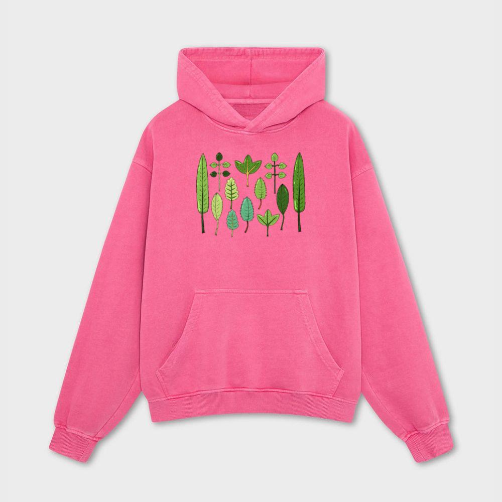 Assorted Green Leaves Collection Hoodies