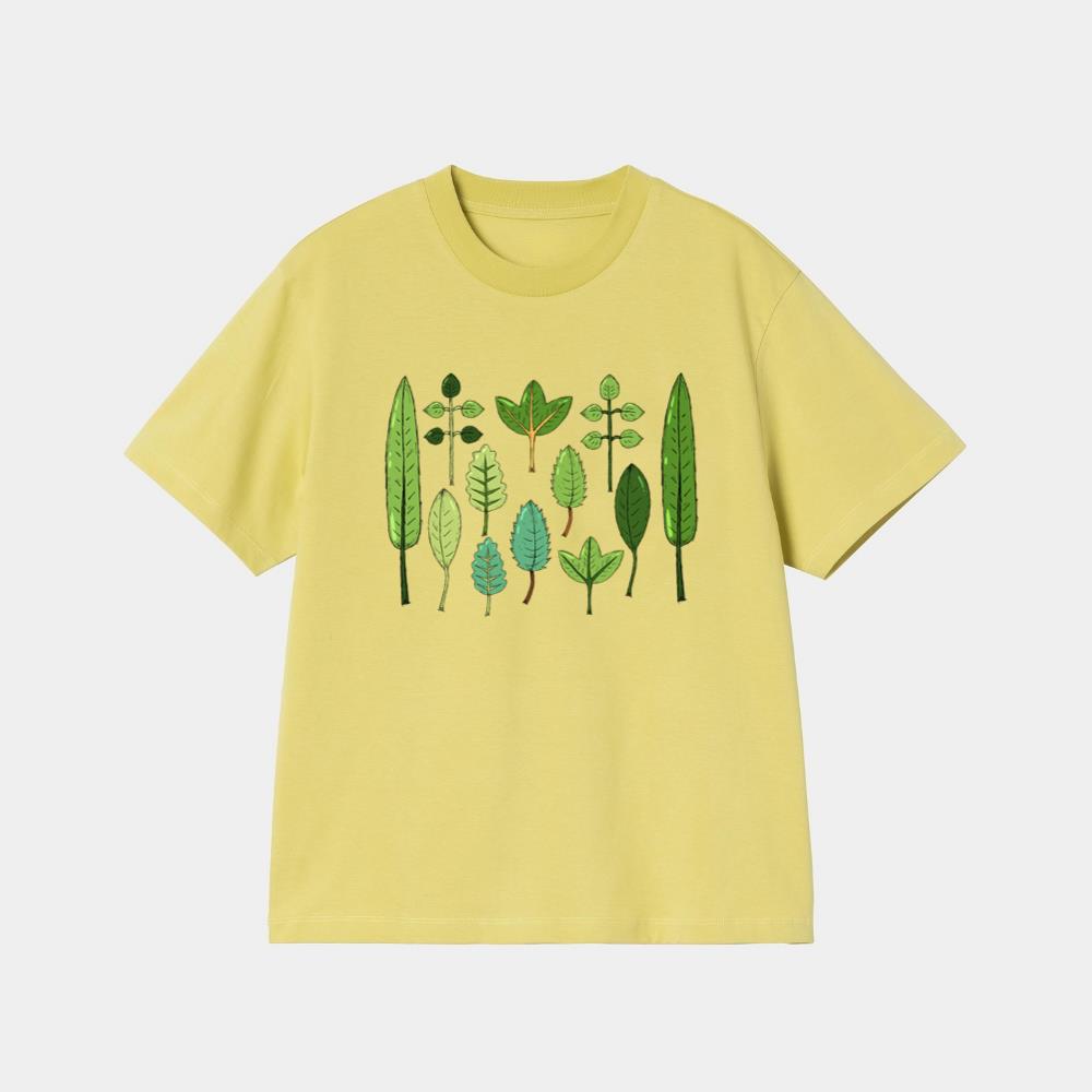 Assorted Green Leaves Collection T-Shirt - Image 3