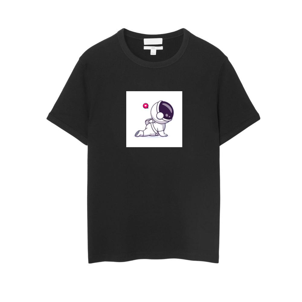 Astronaut Doing Yoga Pose with Heart T-Shirts