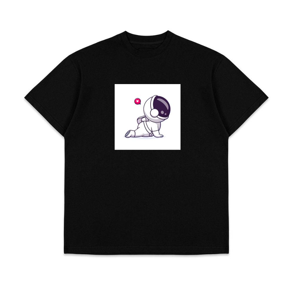 Astronaut Doing Yoga Pose with Heart T-Shirts