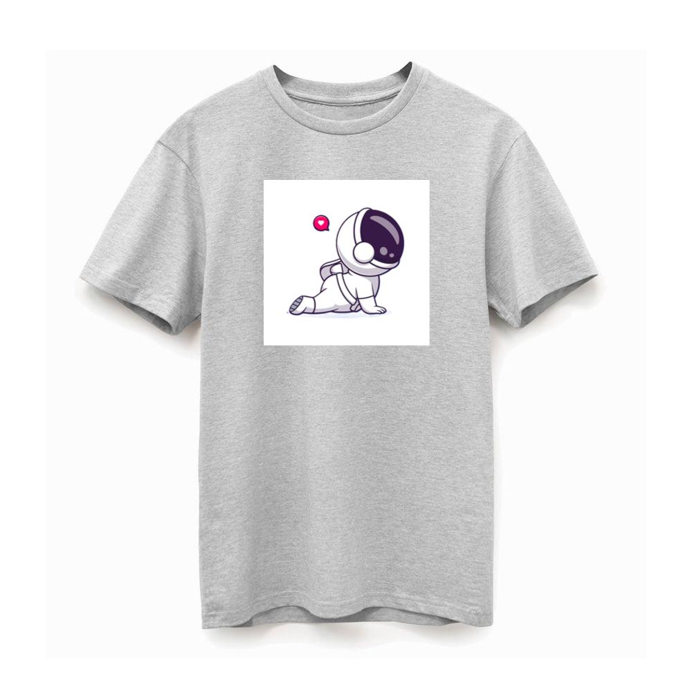 Astronaut Doing Yoga Pose with Heart TShirts Britishtransit