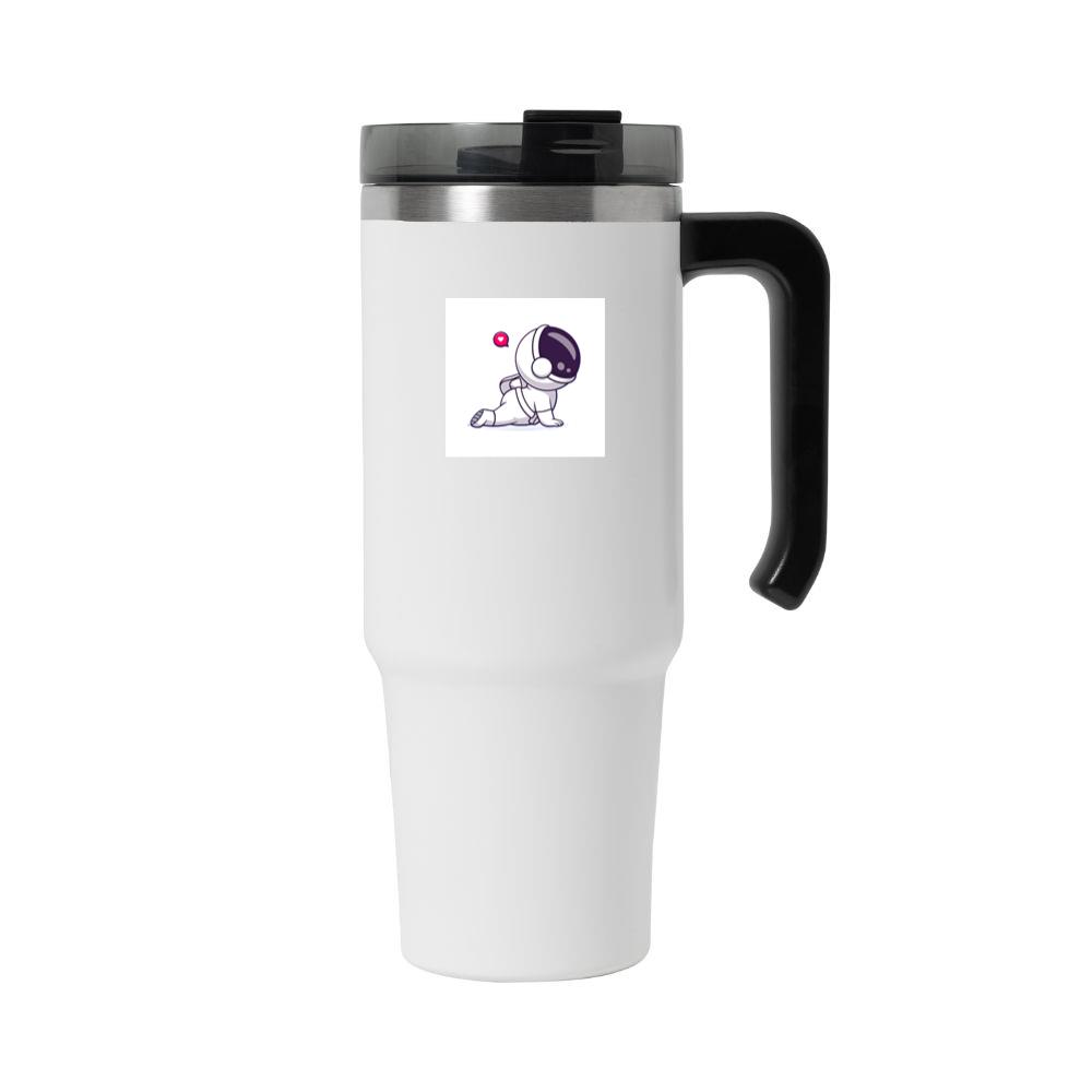 Astronaut Doing Yoga Pose with Heart Tumbler