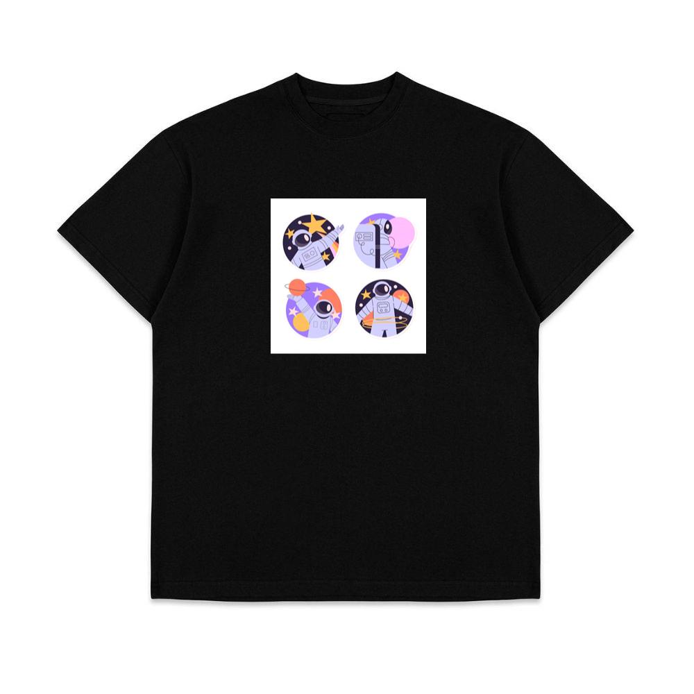 Astronaut Stickers with Stars and Planets T-Shirts