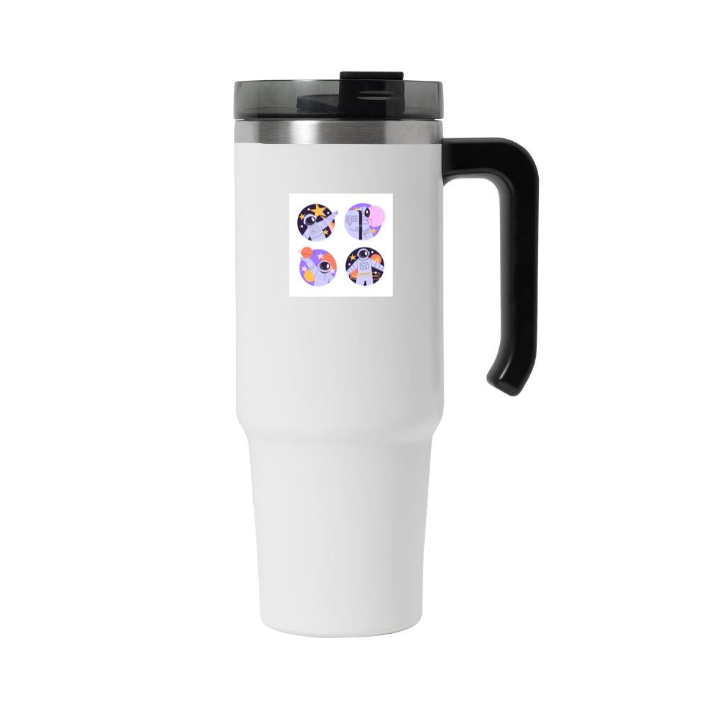Astronaut Stickers with Stars and Planets Tumbler