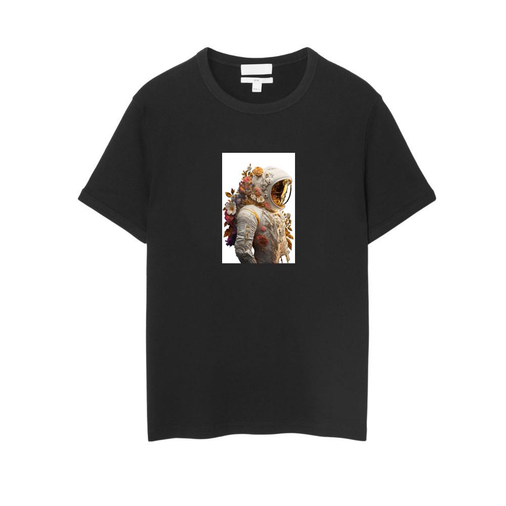 Astronaut with Flowers Growing on Suit T-Shirts