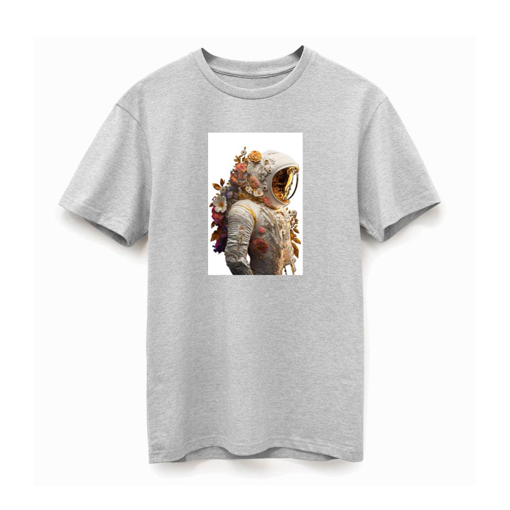 Astronaut with Flowers Growing on Suit TShirts Britishtransit