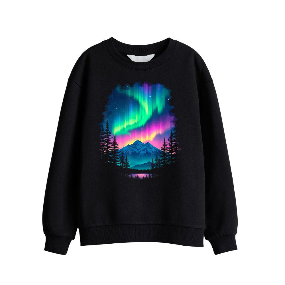 Aurora Borealis Scenic Landscape Sweatshirt
