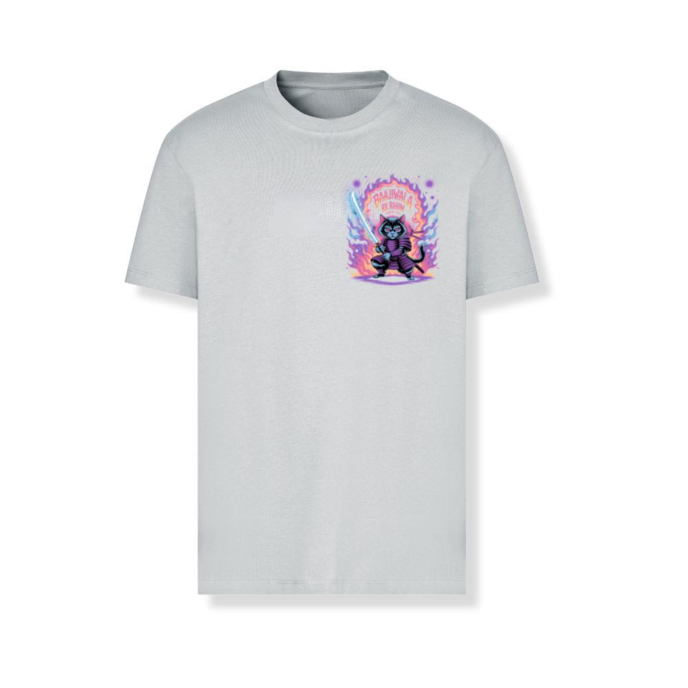 Baajiwala Ninja Cat Warrior Neon Graphic T-Shirts