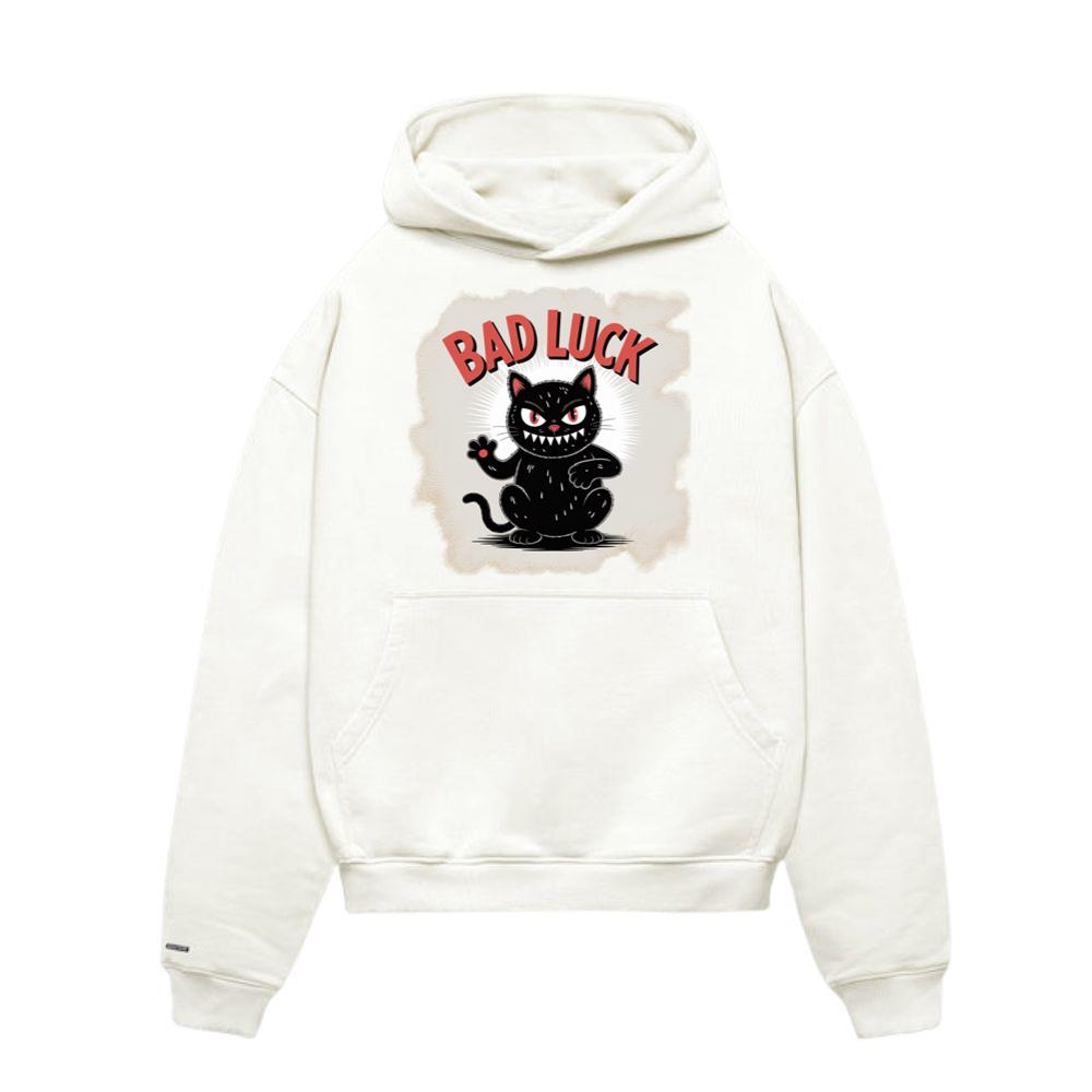 Bad Luck Black Cat Retro Cartoon Design Hoodies