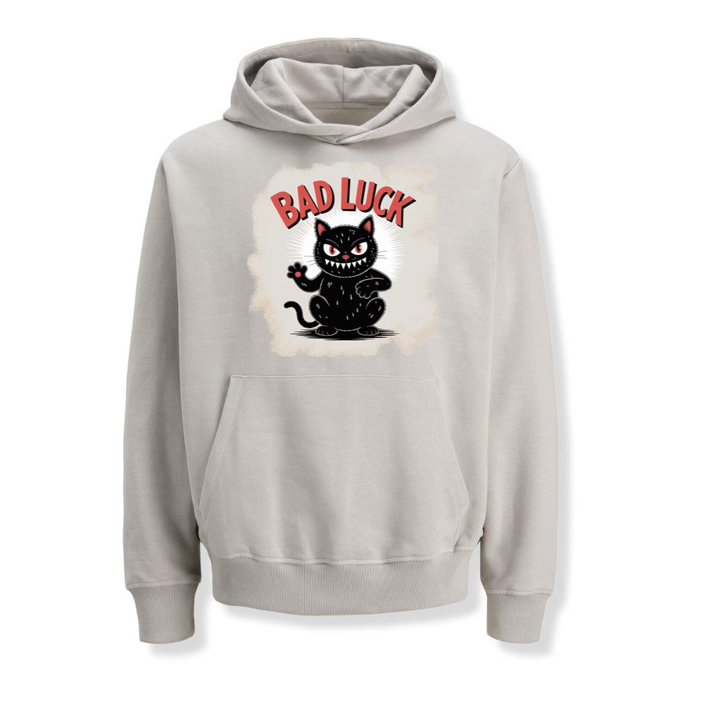 Bad Luck Black Cat Retro Cartoon Design Hoodies