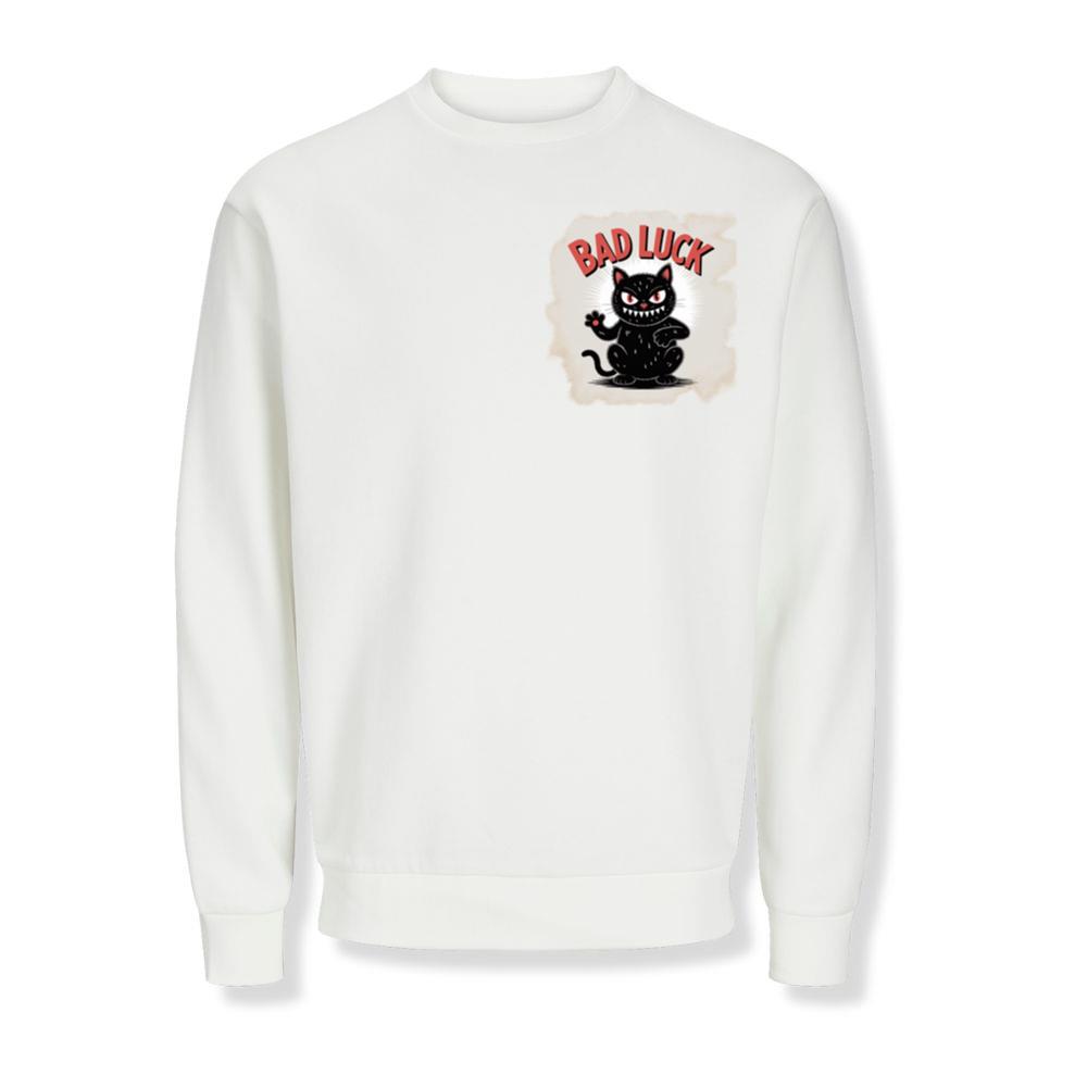 Bad Luck Black Cat Retro Cartoon Design Sweatshirts