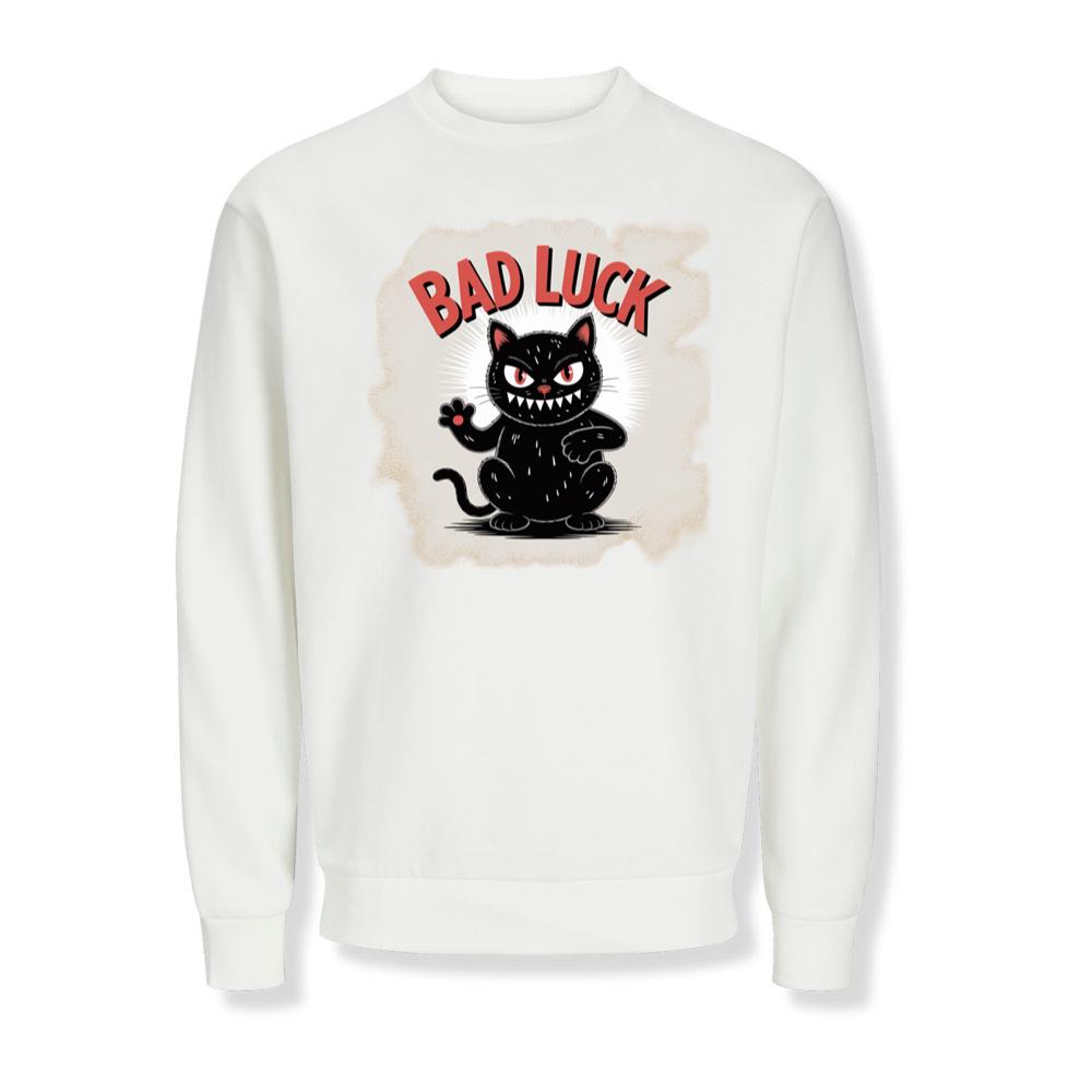 Bad Luck Black Cat Retro Cartoon Design Sweatshirts