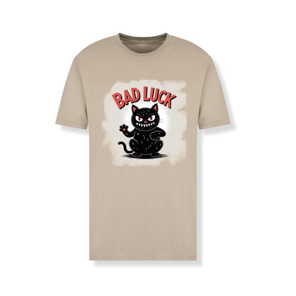 Bad Luck Black Cat Retro Cartoon Design T-Shirt
