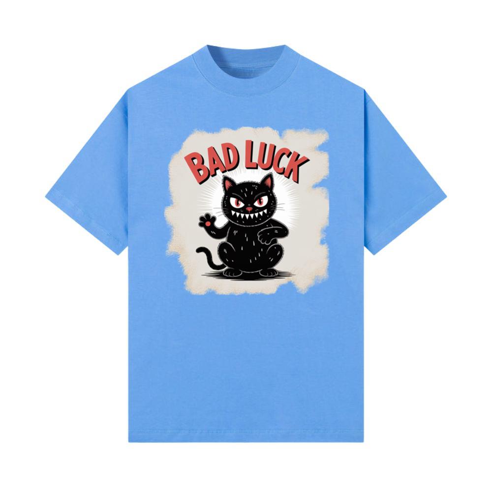 Bad Luck Black Cat Retro Cartoon Design T-Shirts