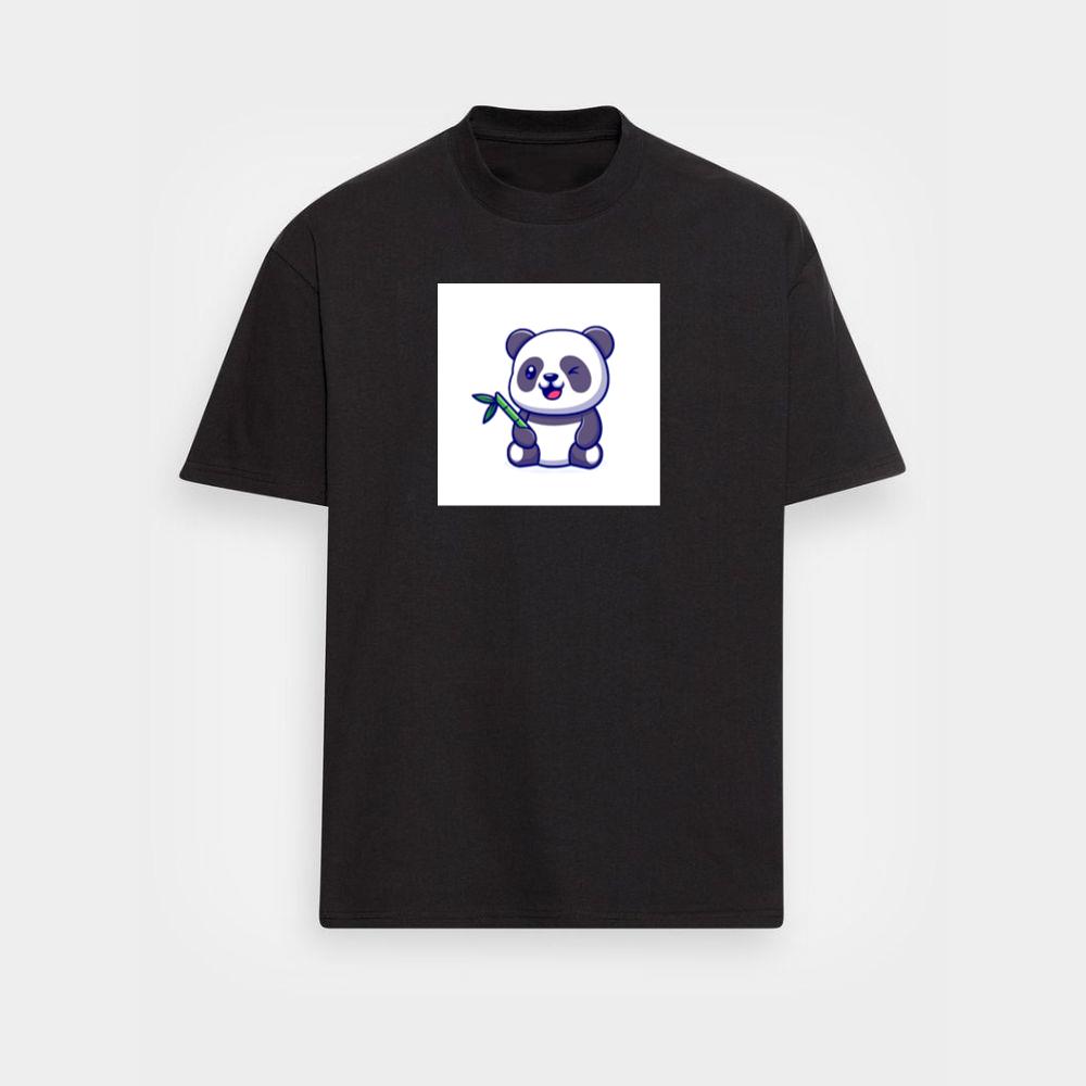 Bamboo Munching Panda T-Shirts