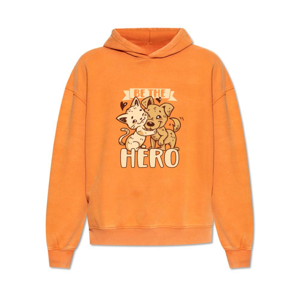 Be the Hero Rescue Cat and Dog Animal Rights Adoption Gift Hoodie