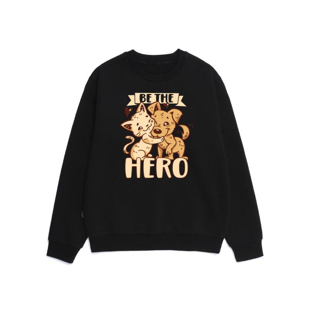 Be the Hero Rescue Cat and Dog Animal Rights Adoption Gift Sweatshirt