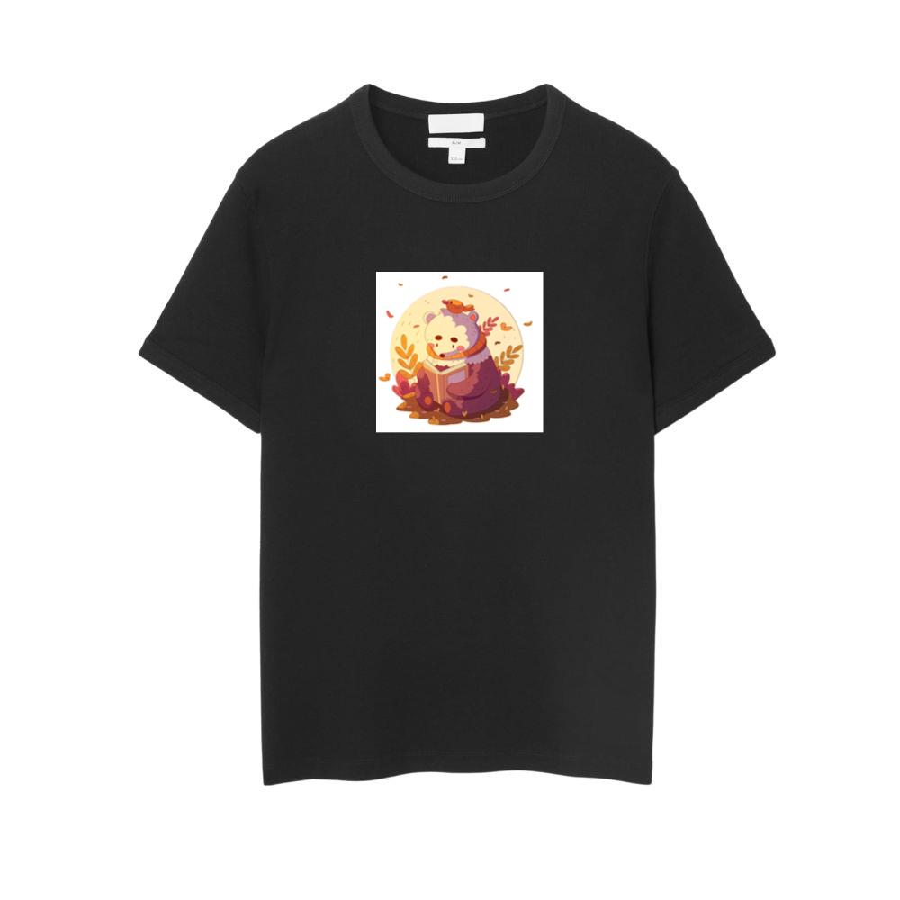 Bear with Bird and Book T-Shirts