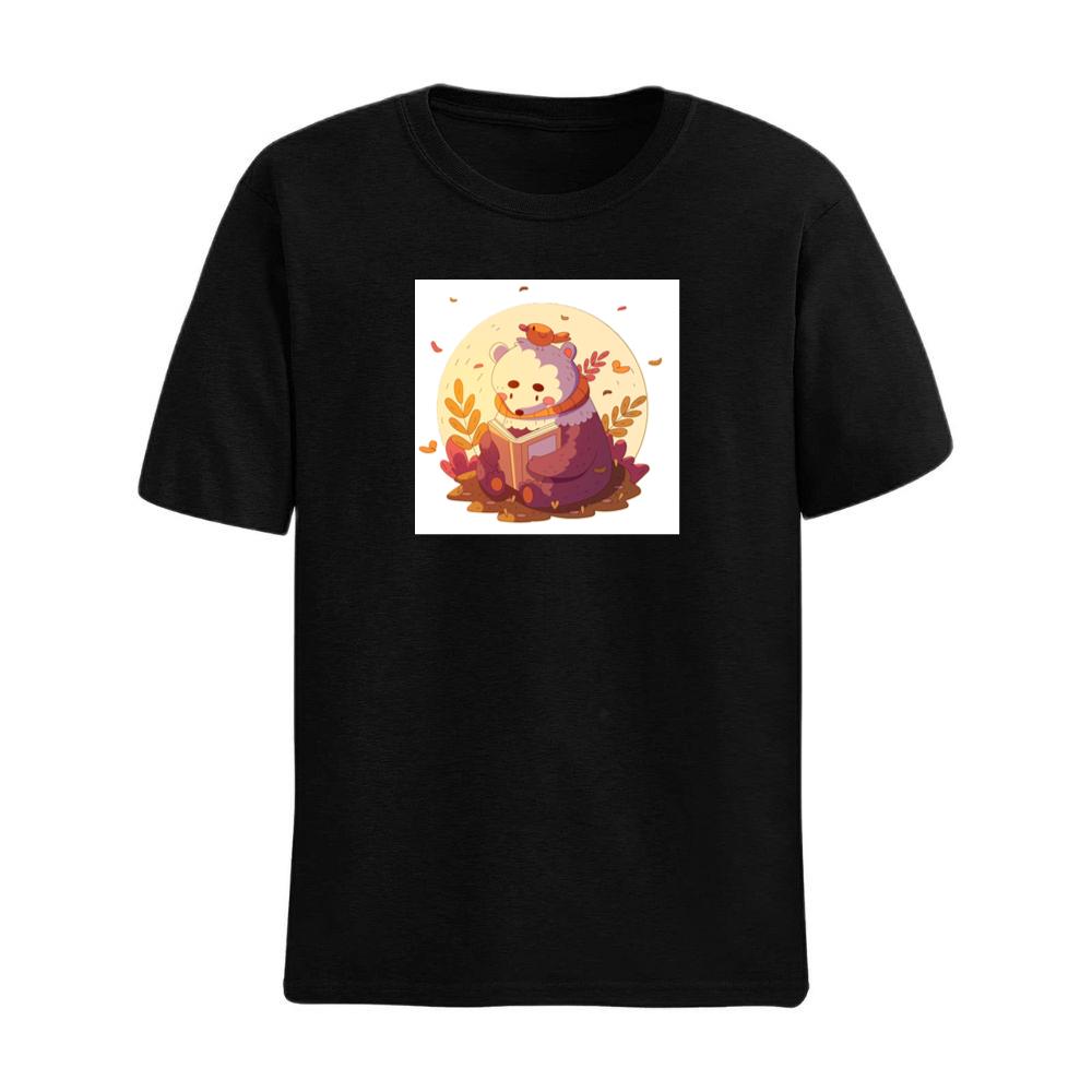 Bear with Bird and Book T-Shirts