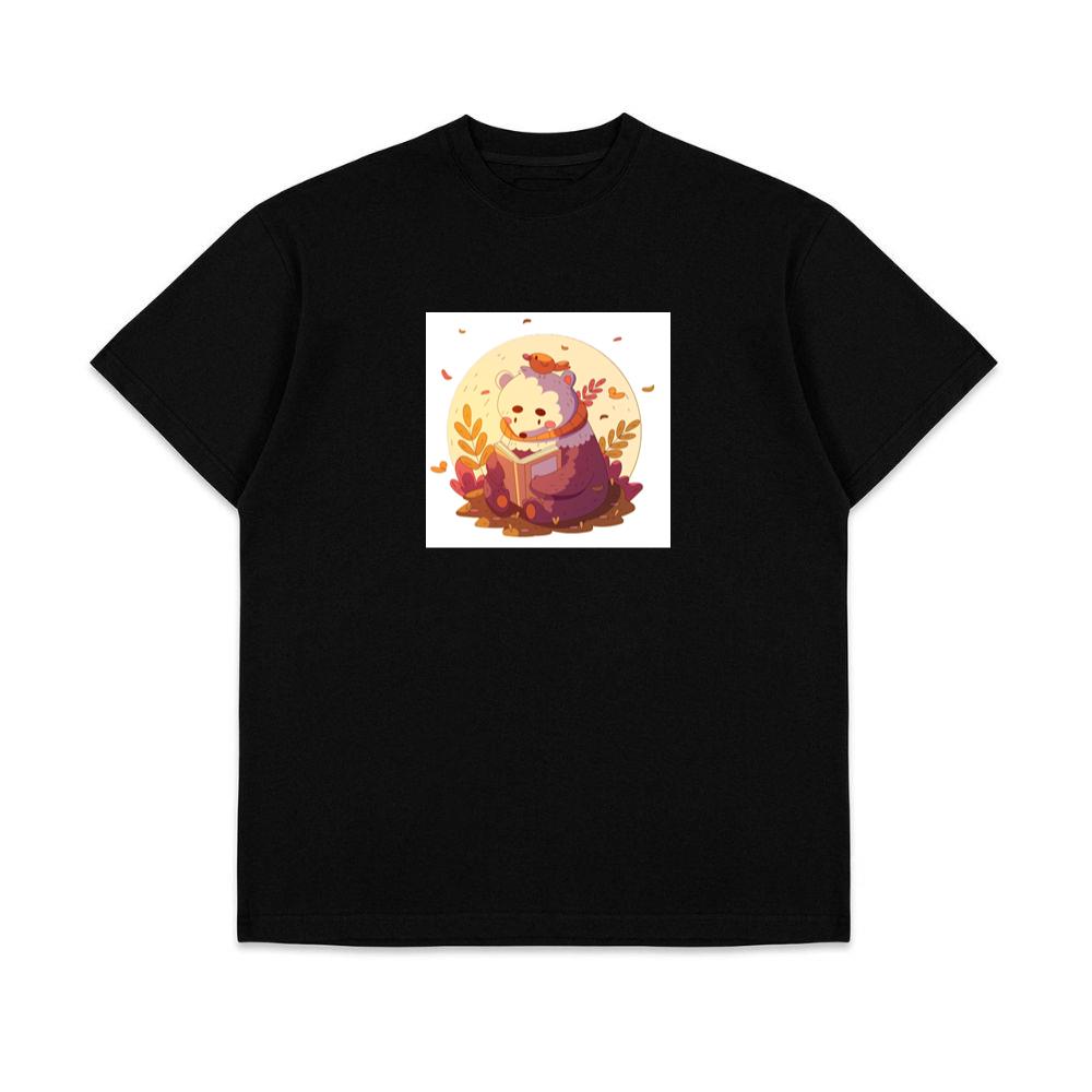 Bear with Bird and Book T-Shirts