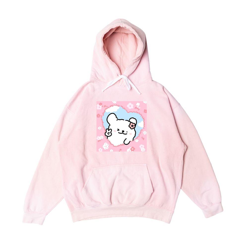 Beary Sweet Peace Sign Hoodies Chairgoods