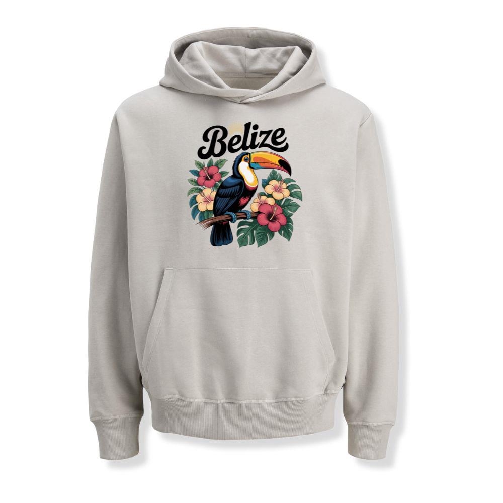 Belize Toucan With Tropical Flowers Vacation Theme Hoodies