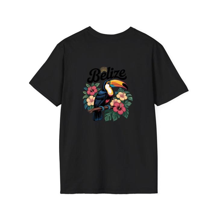 Belize Toucan with Tropical Flowers Vacation Theme T-Shirt
