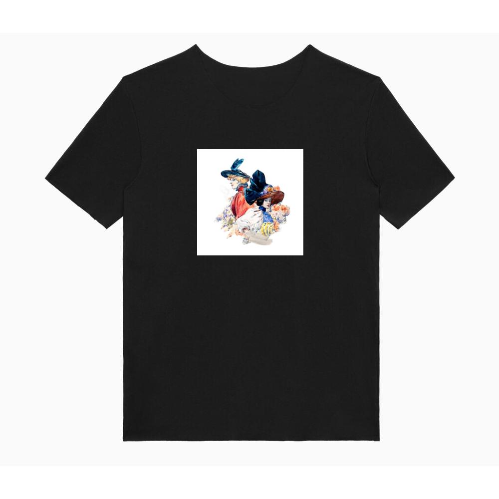 Belle Époque Women in Elaborate Hats TShirts Tickertaz