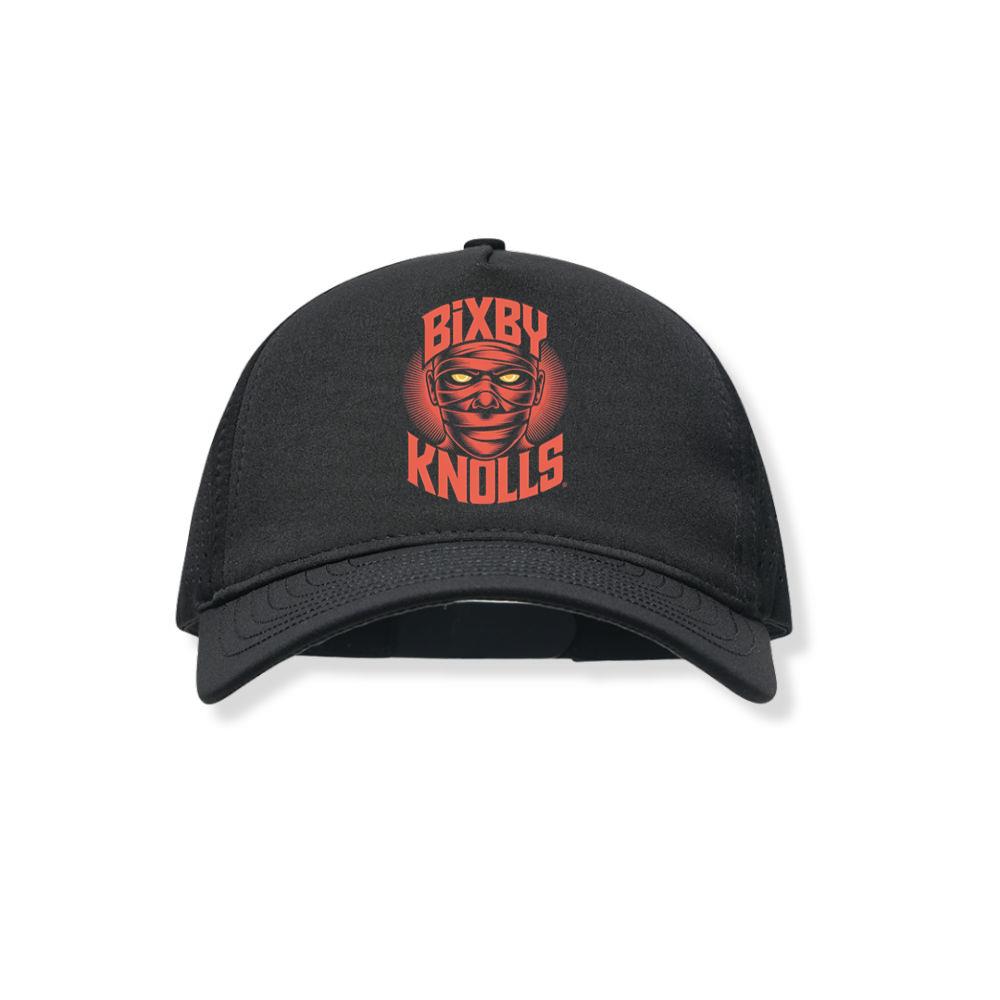Bixby Knolls Masked Skull Retro Style Black Hat