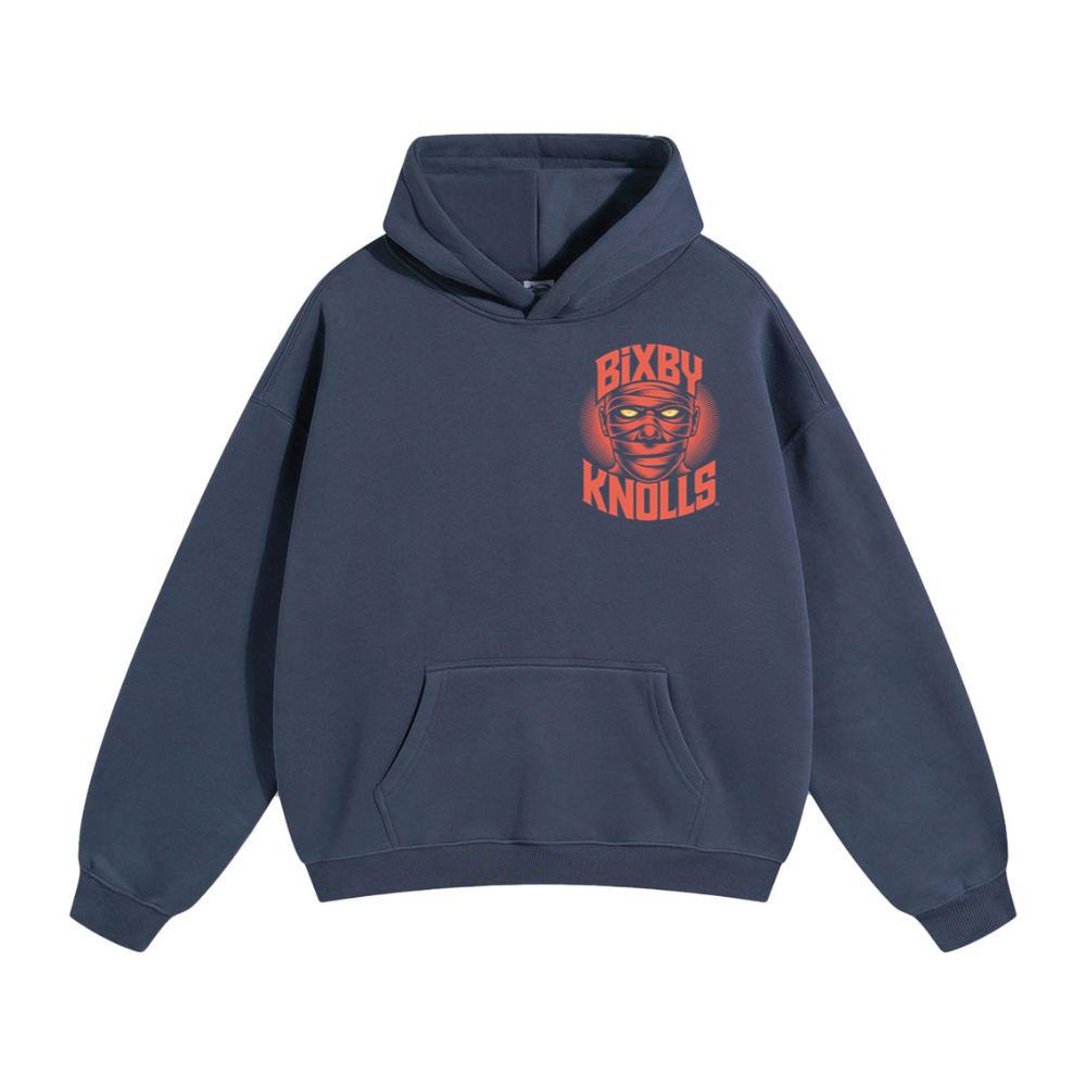 Bixby Knolls Masked Skull Retro Style Hoodie